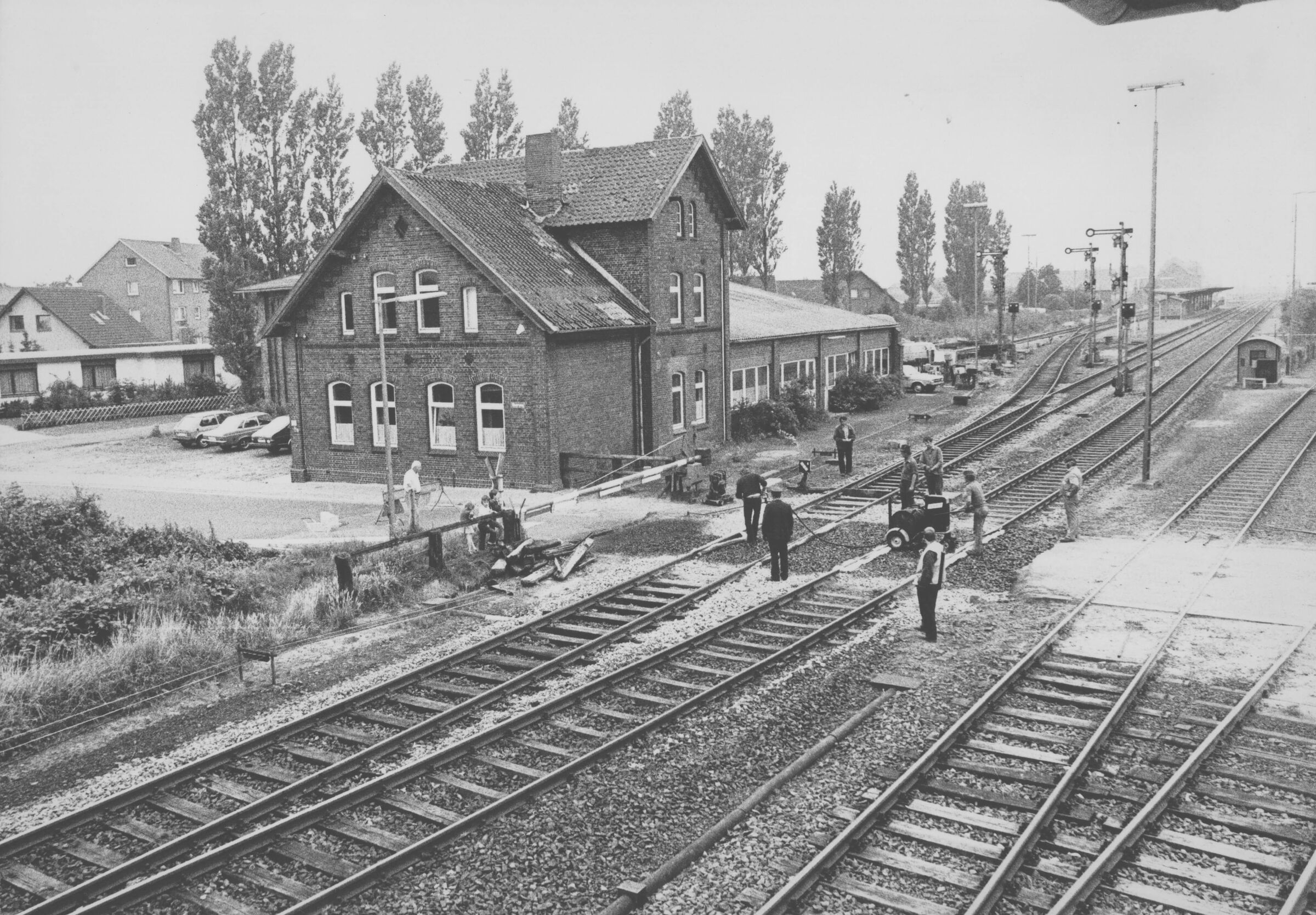 historisches Foto Lokschuppen Jever